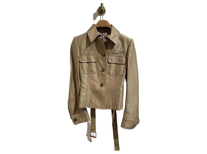 Chaquetas GUCCI T.IT 40 de algodón Beige