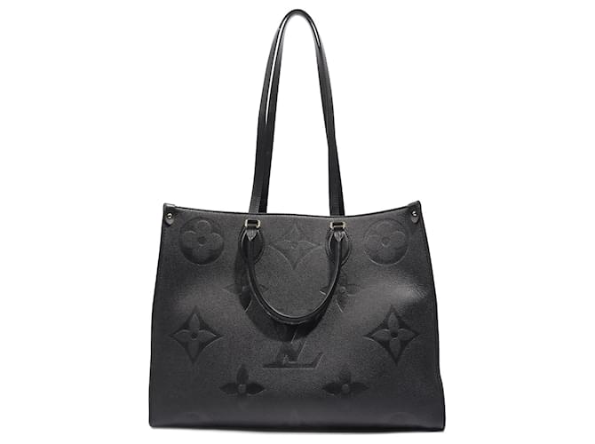 Louis Vuitton Womens OnTheGo Tote Black Leather GM ref.1006642 - Joli Closet