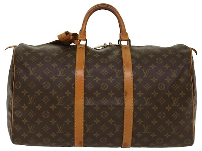 Louis Vuitton Keepall 50 Brown Cloth  ref.1007034