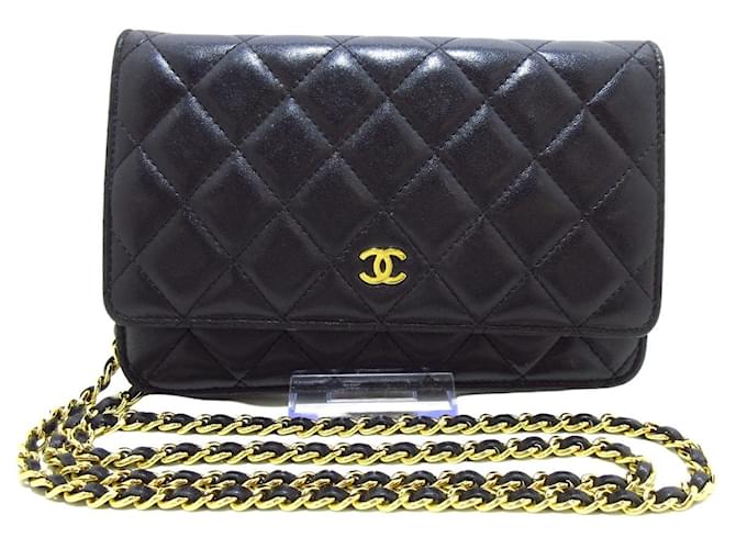 Chanel Wallet on Chain Black Leather ref.1007203 - Joli Closet