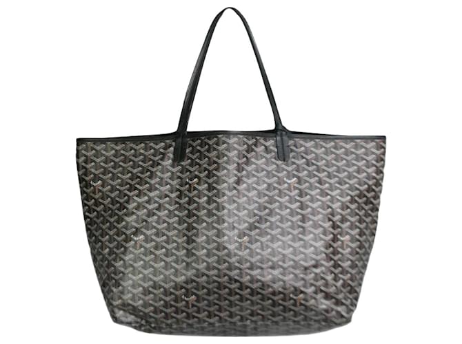 Goyard Black Saint Louis PM tote bag Leather Plastic ref.1007315 - Joli  Closet