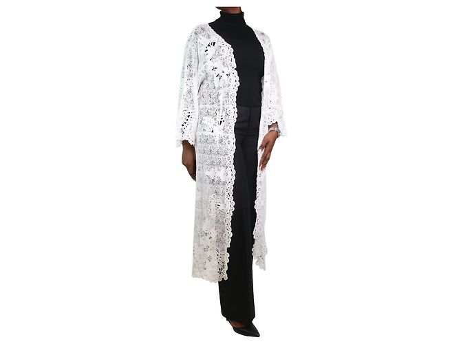 Polo Ralph Lauren Pareo de encaje floral blanco - talla L