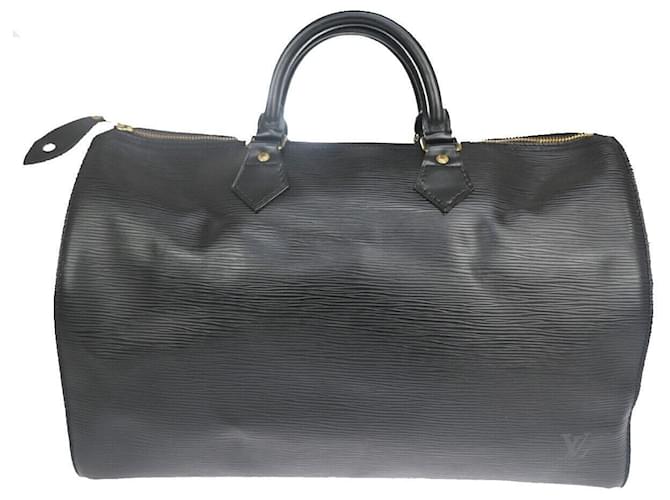 Louis Vuitton Speedy 35 Black Leather  ref.1007384