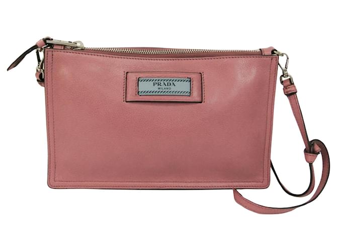 Prada Etiquette Pink Leather  ref.1007450
