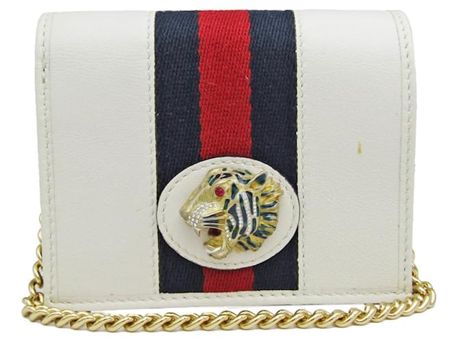Gucci Rajah White Leather  ref.1007562