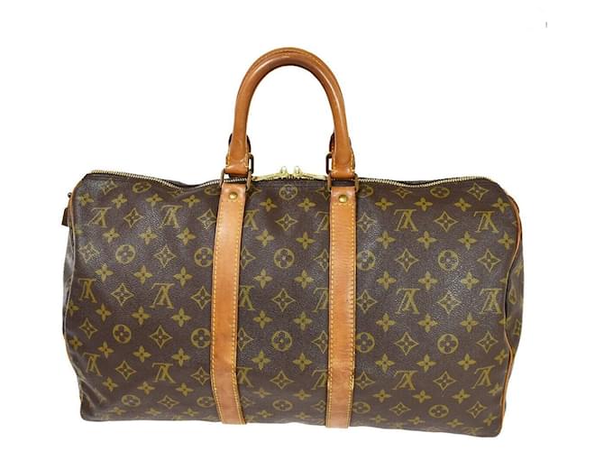 Louis Vuitton Keepall 45 Brown Cloth ref.1007607 Joli Closet