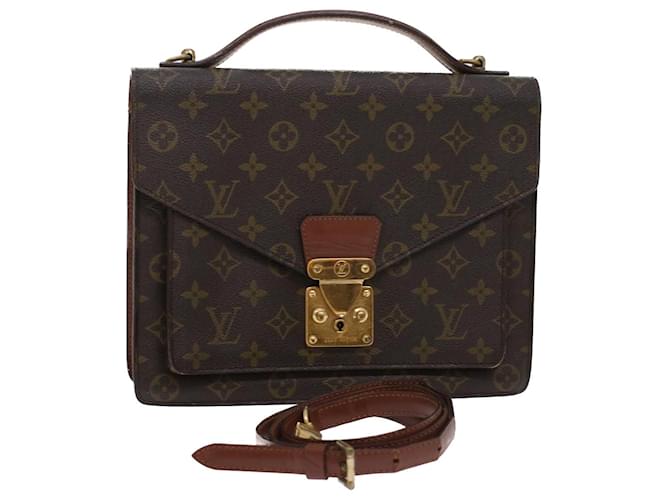 Louis Vuitton Monogram Monceau 28 Hand Bag 2way M51185 LV Auth