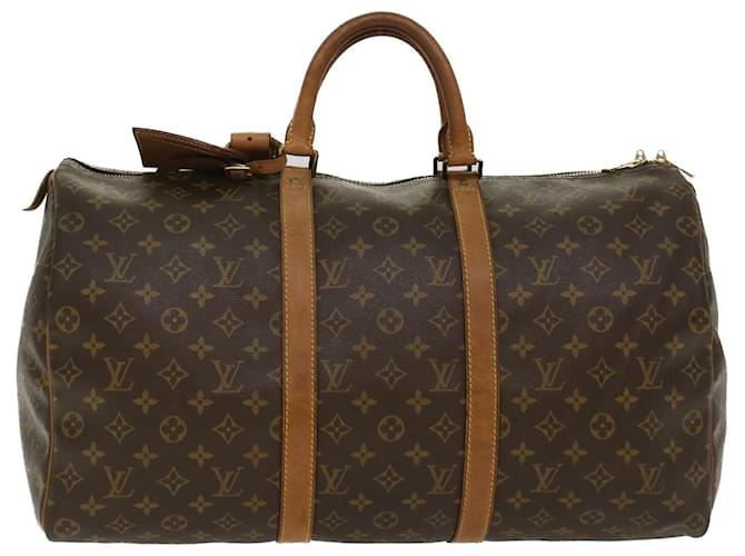 Louis Vuitton Monogram Keepall 50 Boston Bag M41426 LV Auth 43871