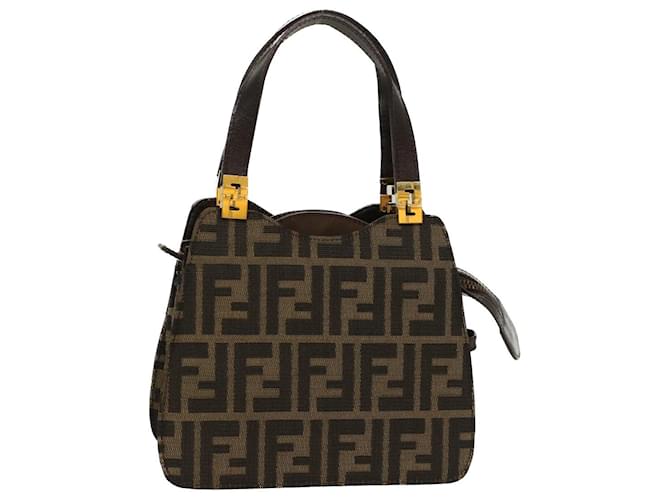 Fendi Tobacco Zucca Canvas Vintage Tote Fendi