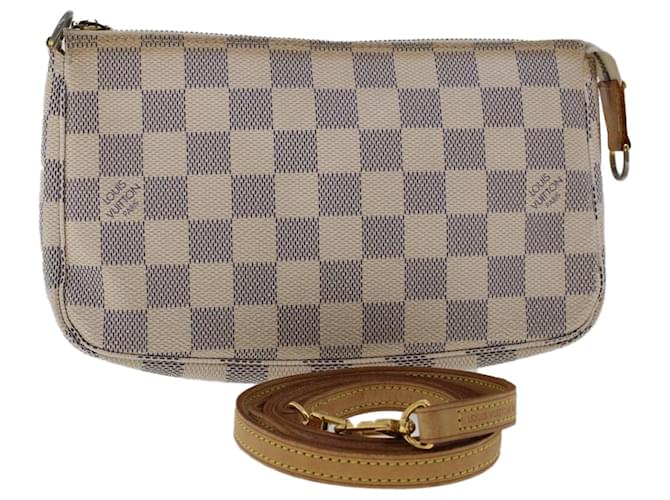 LOUIS VUITTON Damier Azur Pochette Accessoires Beutel N.51986 LV Auth 48691  ref.1007731