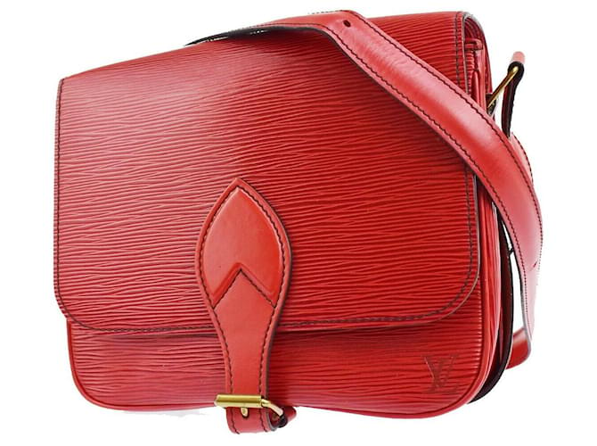 Louis Vuitton Cartouchiere Red Leather  ref.1007796