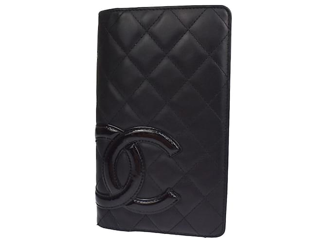 Chanel Cambon Black Patent leather  ref.1007870