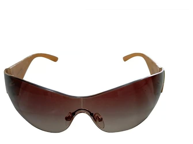 Prada occhiali da sole Giallo Plastica  ref.1007908