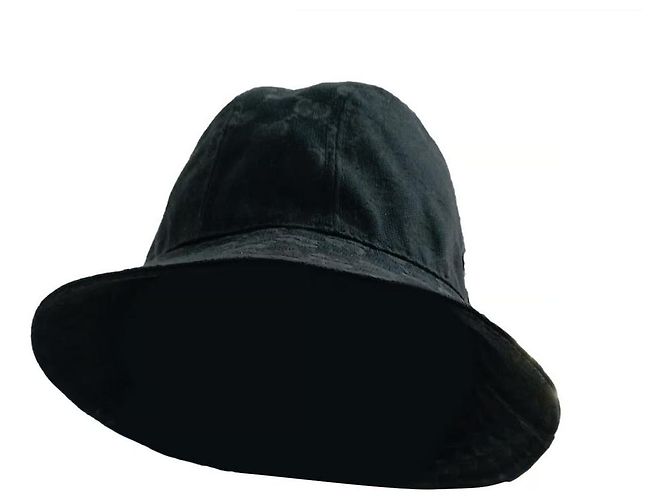 Chapéu bucket Gucci monograma GG preto