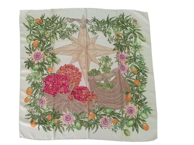 Sciarpa di seta Hermès Passiflora Multicolore 