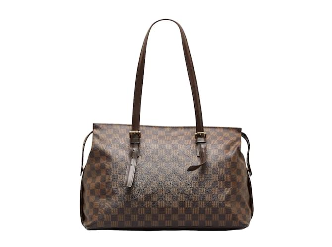 Louis Vuitton Damier Ebene Chelsea N51119 Brown Cloth  ref.1008188