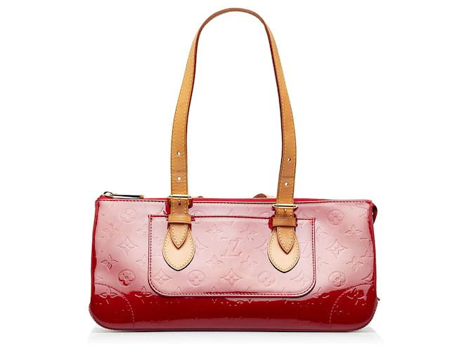 Louis Vuitton Monogram Vernis Rosewood Avenue Hand Bag Perle M93508 Auth am3438