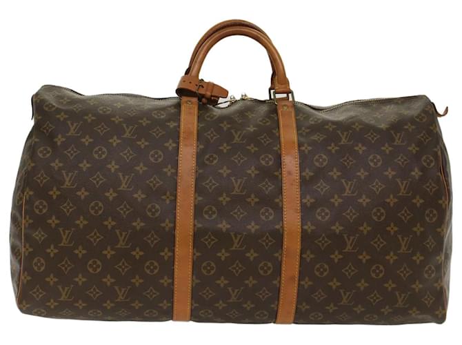 Louis Vuitton Keepall 60 Brown Cloth  ref.1008395