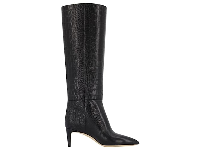 stylet 60 Boots - Paris Texas - Cuir - Noir Veau façon poulain  ref.1008565