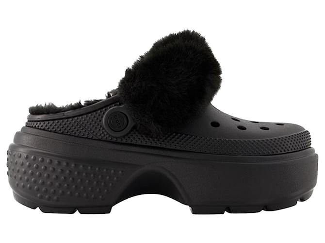 Autre Marque Stomp Lined Mules - Crocs - Thermoplastic - Black  ref.1008597