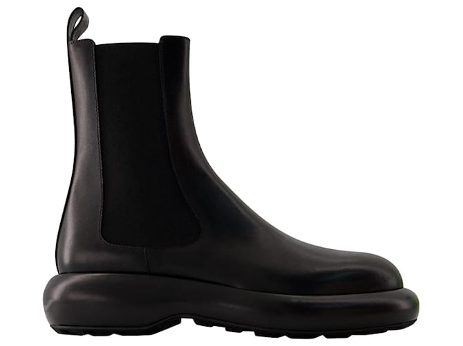 Ankle Boots - Jil Sander - Leather - Black ref.1008598 - Joli Closet