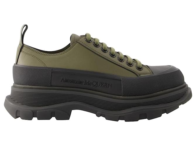 Zapatillas Tread Slick - Alexander Mcqueen - Lona - Caqui Verde Lienzo  ref.1008636