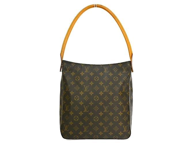 Louis Vuitton Looping GM Brown Cloth  ref.1008985