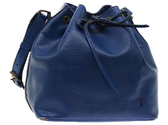 Louis Vuitton Petit Noe Shoulder Bag Handbag Blue EPI Leather M44105 - VERY  GOOD