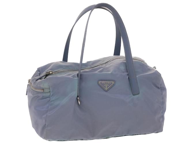 PRADA Shoulder Bag Nylon Light Blue Auth ac2033  ref.1009212