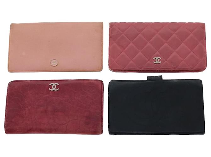 Chanel CC Brilliant Zip-Around Red Quilted Patent Leather Wallet