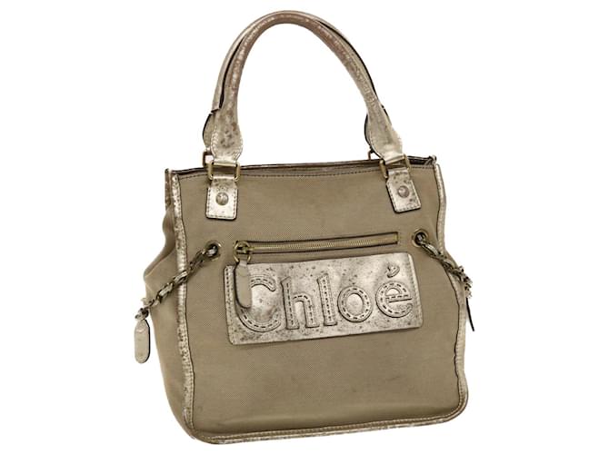 Chloé Chloe Harley Shoulder Bag Canvas Leather Beige 01-10-51-5811 auth 48353 Cloth  ref.1009749