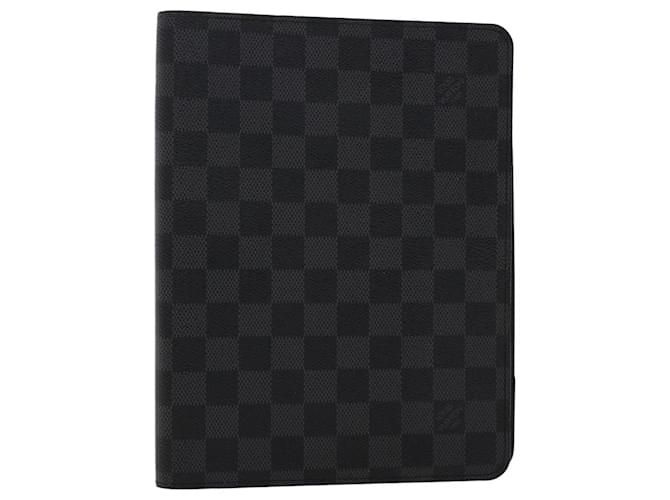 LOUIS VUITTON Damier Graphite Agenda Bureau Note Cover R20974 LV Auth yk7926  ref.1009771