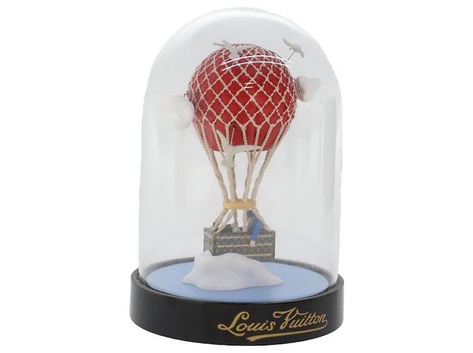 LOUIS VUITTON Snow Globe Balloon VIP Only Clear Red LV Auth ar9928