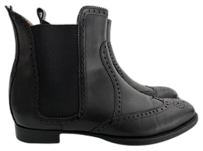 Hermès Brighton Black Leather  ref.968493