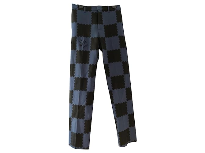 Louis Vuitton x Nigo pants Navy blue Wool ref.971607 - Joli Closet
