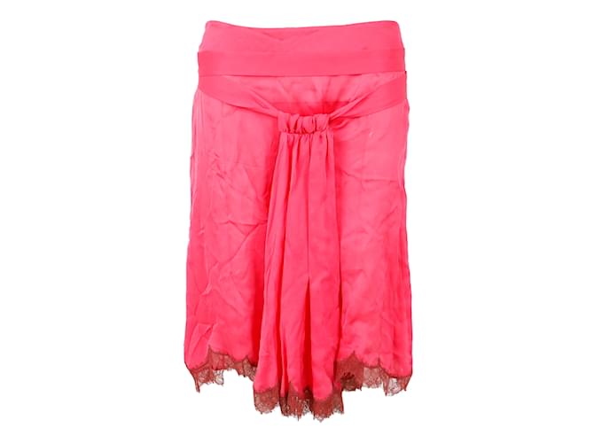 Viktor & Rolf Midi Skirt Pink Silk  ref.972270