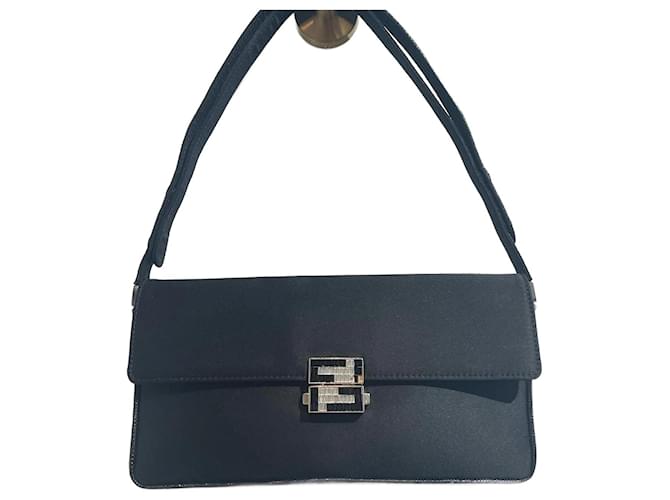Baguette FENDI  Handbags T.  cloth Black  ref.972289