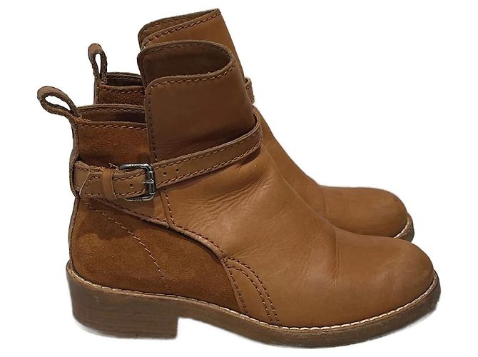 ACNE STUDIOS Stiefeletten T.EU 35 Leder Kamel