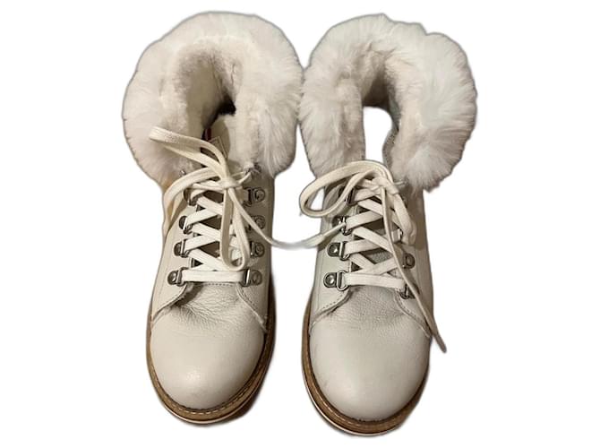 Autre Marque ankle boots Bianco Pelle  ref.972340