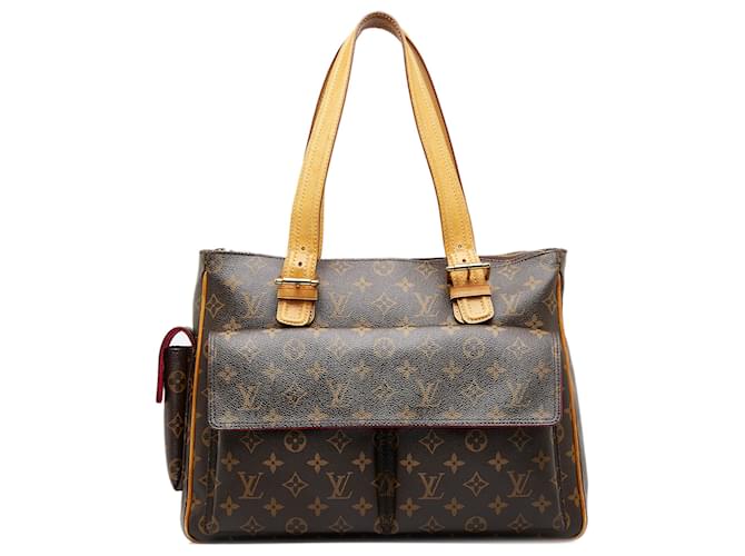 Louis Vuitton Brown Monogram Multipli-Cite Leather Cloth ref.972626 - Joli  Closet