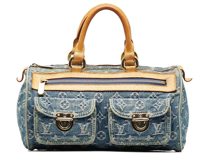 Louis Vuitton, Bags, Louis Vuitton Monogram Denim Neo Speedy Blue