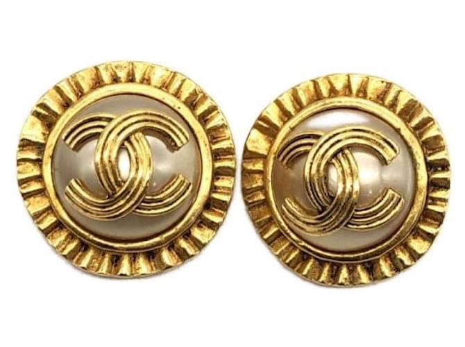 *** CHANEL  coco mark earrings Golden  ref.972652