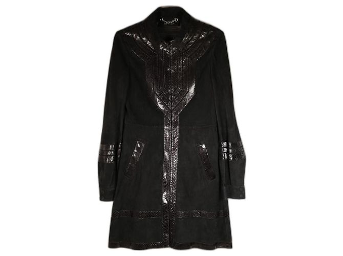 Amazing Gucci Tom Ford Runway Jacket with Python Black