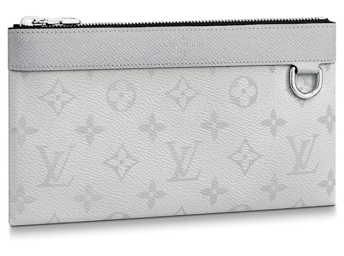 Louis Vuitton LV Discovery Pochette neu Weiß Leinwand  ref.972757