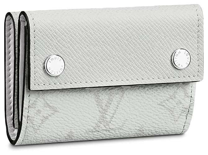 Louis Vuitton Portefeuille compact LV Discovery Cuir Blanc  ref.972758