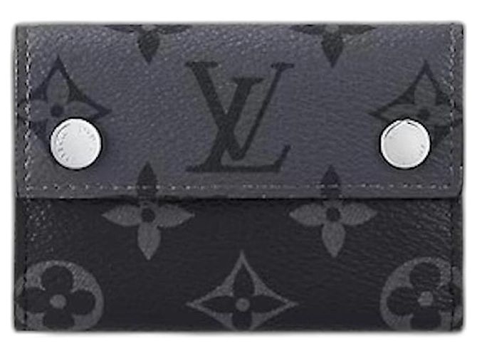 Louis Vuitton Portafoglio compatto LV Discovery nuovo Grigio antracite