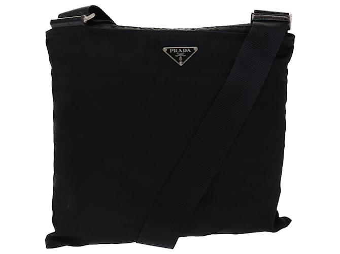 PRADA Shoulder Bag Nylon Black Auth ep919  ref.972880