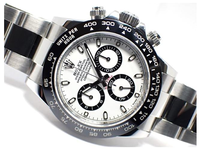 Mostrador branco ROLEX Daytona 116500LN '17 Masculino Prata Aço  ref.972881