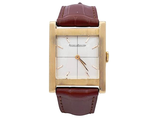 Jaeger Lecoultre Watch, Pink gold, Leather bracelet. White gold  ref.972913