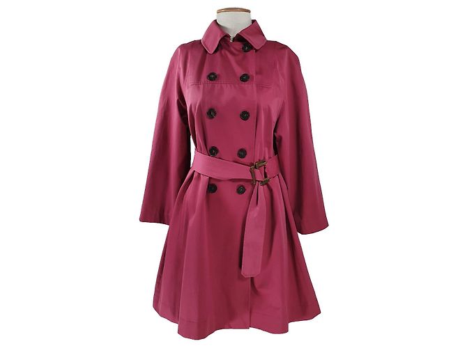Trench Kenzo Rosa in Cotone Fuschia